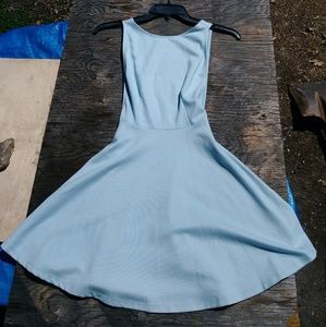 Baby blue skater dress